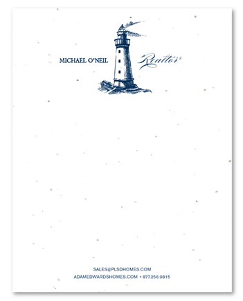 Business Light House Stationery on seeded paper