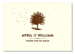 Plantable Paper Thank You cards - Living Tree