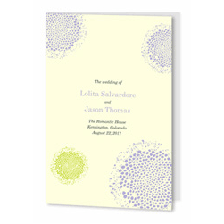 Recycled Wedding Programs - Lolita (foldover)