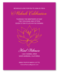 Mehndi Insert cards ~ Lotus flower