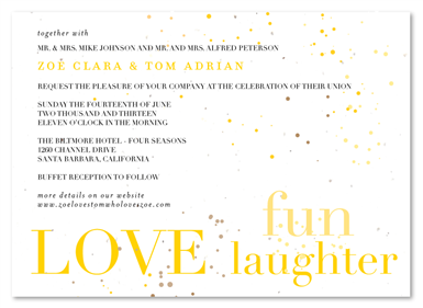 Fun Wedding Invitations on plantable paper ~ Love Bubbles by ForeverFiances Weddings
