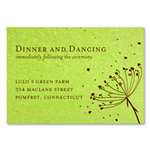 Green Wedding Insert cards ~ Love Scene (seeded paper)