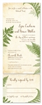 Fern Wedding Invitations | Vintage Lovely Fern (100% recycled paper)