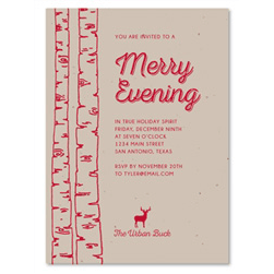 Holiday Party Invitations | Merry Birch