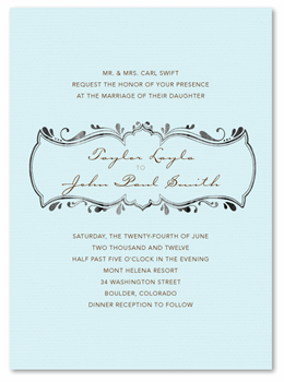 Rustic Wedding Invitations - Missoula, Montana (100% recycled paper)