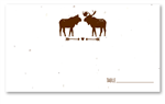 Moose Place Cards on seeded paper | Moose Love