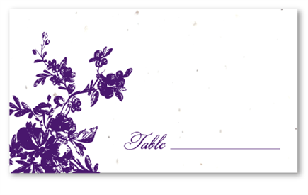 Seed Paper Place Cards - My Love Rosie (* Matching Fonts and Colors of your Invitations)
