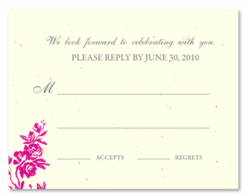 Plantable Response Cards ~ My Love Rosie (seeded paper)