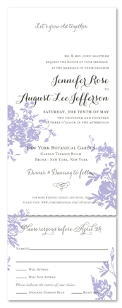 Recycled Paper Invitations ~ My Love Rosie (100% recycled paper)