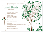 Tree Bar Mitzvah Invitations | Natural Tree
