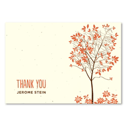 Plantable Thank you cards ~ Natural Tree