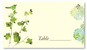 Wedding Place Cards - Nature's Glory