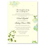 Garden Wedding Invitations on seeded paper - Nature's Glory