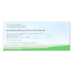 Watercolor Wedding Invitations | New England Seaside (100% recycled)