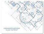 Real Estate Congratulations Cards - New Plan <blueprint>
