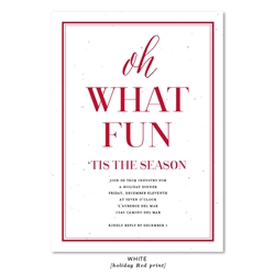 Unique Holiday Invitations | Oh What Fun