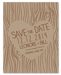 Tree Save the Date cards ~ Old Bark
