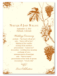 Vine Wedding Programs | Old Vine (seeded)