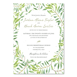 Olive branches Wedding Invitations | Olive Blessings