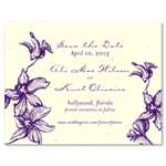 Plantable Save the Date cards ~ Tropical Orchids (seeded paper)