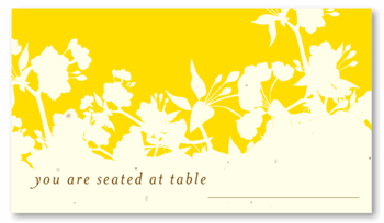 Plantable Keepsakes Cards - Organic Yellow