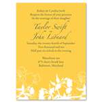 Flower Wedding Invitations ~ Organic Yellow