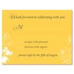 Wedding RSVP Cards ~ Organic Yellow