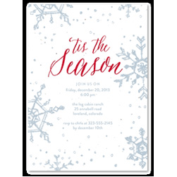 Holiday Party Invitations ~ Organic Snowflakes