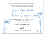 Plantable Wedding Invitations ~ Organic Wildflowers (seeded paper)