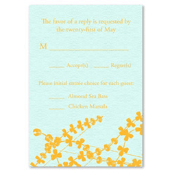 Seeded Paper RSVP/Meal cards ~ Parade