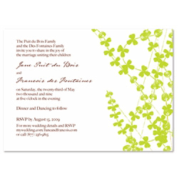 Green Wedding Invitations - Parade (100% recycled)