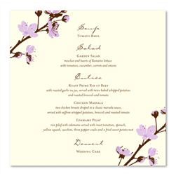 Natural Wedding Programs ~ Passionate Blossoms (recycled)