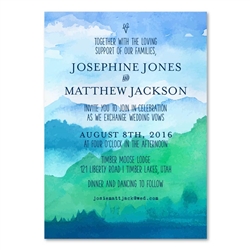 Outdoor Wedding Invitations - The Peak (100% recycled) Patagonia