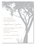 Tree Wedding Invitations ~ Pebble Beach Monterey