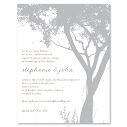 Tree Wedding Invitations ~ Pebble Beach Monterey