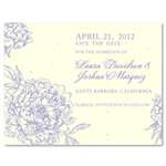 Peony Save the Date cards ~ Peonies in Wonderland (seeded paper)