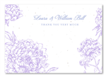 Seeded Thank you cards | Peonies in Wonderland Thank You