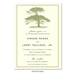 Tree themed Wedding Invitations ~ Pine Gap