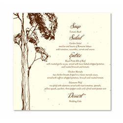 Plantable Wedding Menus ~ Pine Gap