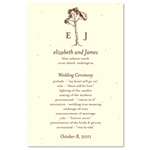 Tree Themed Wedding Programs ~ Pine Gap (seeded paper)