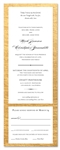 Golden Border Wedding Invitations | Polished Gold (100% recycled paper)