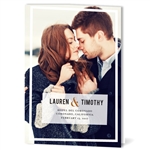 Foldover Photo Wedding Programs | Premium Picture (recycled paper)