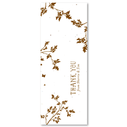 Plantable Personalized Bookmarks - Pretty Leaf