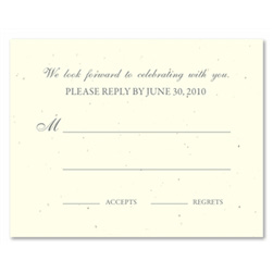 RSVP/Insert Wedding Cards (seeded paper)