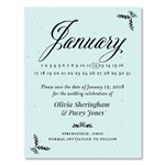Tiffany blue Wedding Cards | Reserve Your Date (seeded)