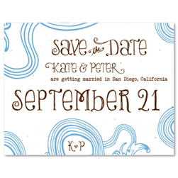 Modern Save the Date cards ~ Rings of Life