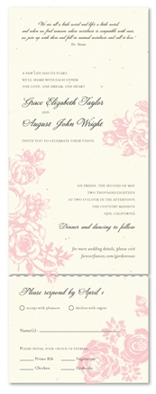 Send n Sealed Invitations ~ Rose Garden (100% recycled)