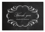 Black Board Thank you cards by ForeverFiances Weddings