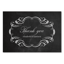 Black Board Thank you cards by ForeverFiances Weddings