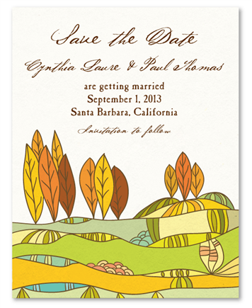 Save the Date cards - Santa Barbara County (Recycled)